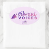 テーマシール |オースティン女子校 楕円形シール (バッグ)