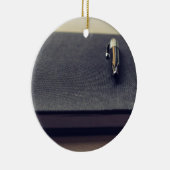 テーマジャーナルは黒いBoで万年筆休みます セラミックオーナメント (右)