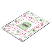 テーマパターンレシピのノートの調理 ノートブック (左側)