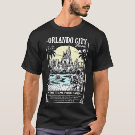 テーマパークの首都のオーランド市フロリダ Tシャツ