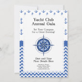 テーマパ航海のーティー – ヨット、セーリングクラブ、マリーナ 招待状 (裏面)