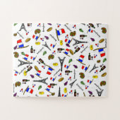 テーマフランスのの不可能なジグソー ジグソーパズル (横)