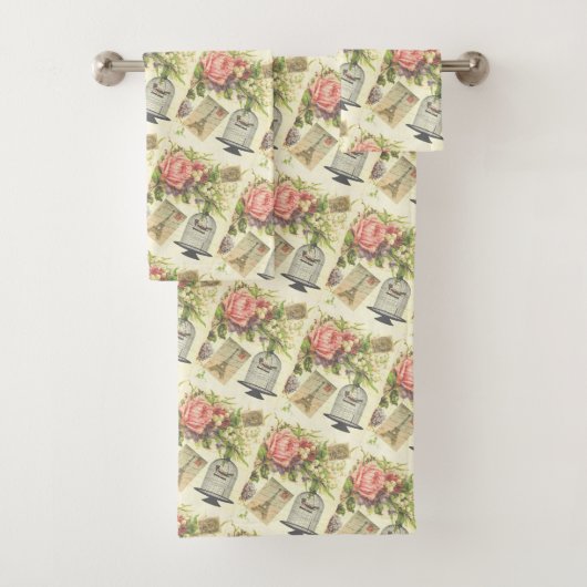 テーマフランスのヴィンテージパリスバスルーム用タオルセット バスタオルセット (インサイチュ)