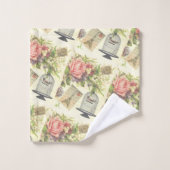 テーマフランスのヴィンテージパリスバスルーム用タオルセット バスタオルセット (ウォッシュタオル)