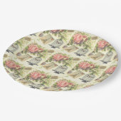 テーマフランスのヴィンテージパリ紙プレート ペーパープレート (アングル)