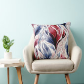 テーマブルーとブルゴーニュの装飾用クッション クッション (椅子)