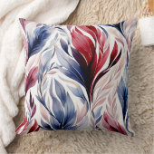 テーマブルーとブルゴーニュの装飾用クッション クッション (ブランケット)