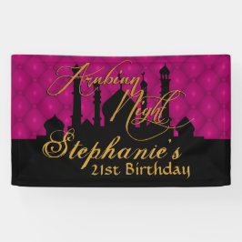 テーママゼンタ、アラビアンナイト 横断幕