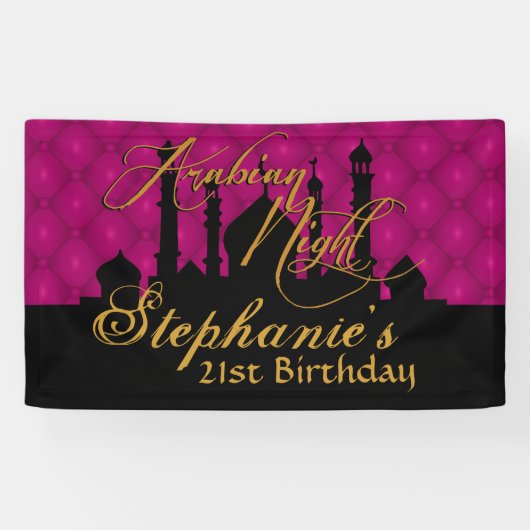 テーママゼンタ、アラビアンナイト 横断幕 (横)