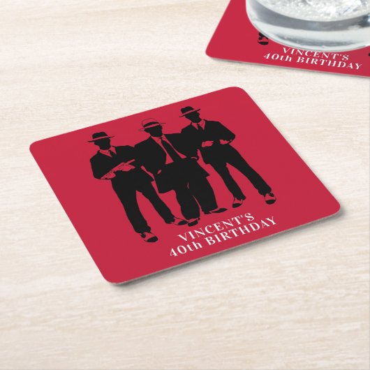 テーママフィア スクエアペーパーコースター (アングル)