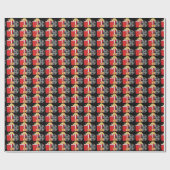 テーマムービーのリールとスナックのラッピング紙 ラッピングペーパー (フラット)