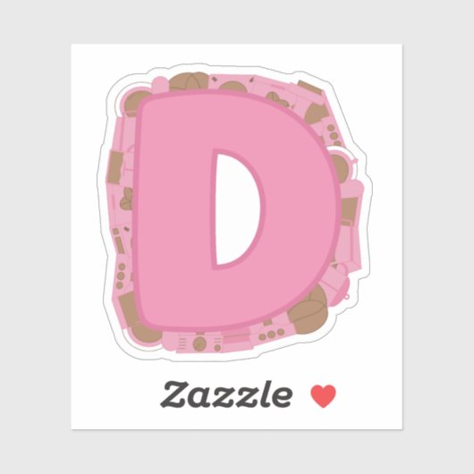 テーマレターDカスタムカットビニールシール シール (シート)