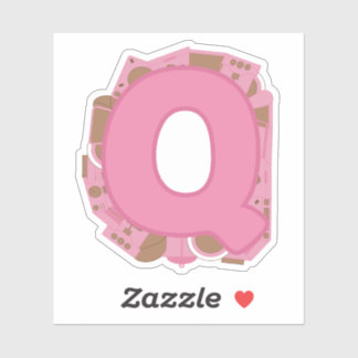 テーマレターQカスタムカットビニールシール シール