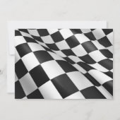 テーマレースカーのパーティの招待状の競争 招待状 (裏面)