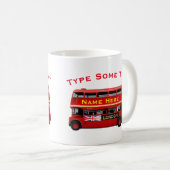 テーマロンドン赤いバス コーヒーマグカップ (正面右)