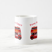 テーマロンドン赤いバス コーヒーマグカップ (中央)