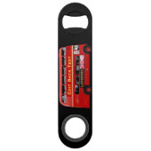 テーマロンドン赤いバス スピード栓抜き (裏面)