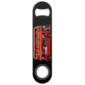 テーマロンドン赤いバス スピード栓抜き (正面)