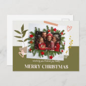 テーマ伝統的クラシカルの シーズンポストカード (正面/裏面)