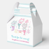 テーマ別のバースデー航海のタパーティーのお願い フェイバーボックス (裏面)