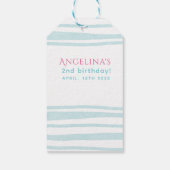 テーマ別の航海の誕生日パーティーのギフトラベル。 ギフトタグ (裏面)