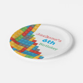 テーマ別の誕生日パーティーの装飾を禁止する ペーパープレート (アングル)