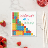 テーマ別の誕生日装飾をブロック スタンダードカクテルナプキン (インサイチュ)