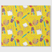 テーマ別アーティスト絵を描のパーティーラップ紙 ラッピングペーパー (フラット)