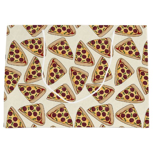 テーマ別ピザパーティー大抱き枕 ラージペーパーバッグ (正面)