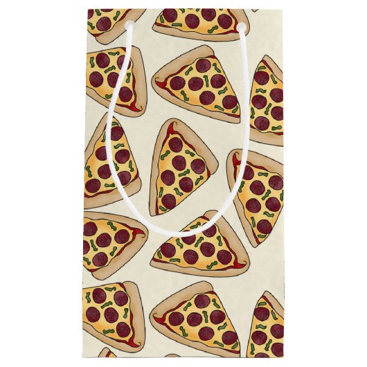 テーマ別ピザパーティー小抱き枕 スモールペーパーバッグ (正面)