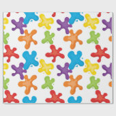 テーマ別絵を描パーティーラッピング紙 ラッピングペーパー (フラット)