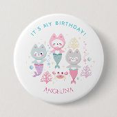 テーマ別航海の誕生日パーティーのボタン。 缶バッジ (正面)