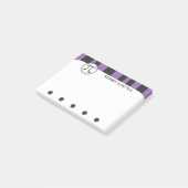 テーマ名前入りなPiの記号の紫色の数学 ポストイット (アングル)