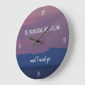 テーマ山山地標準時の時計 ラージ壁時計 (傾斜)