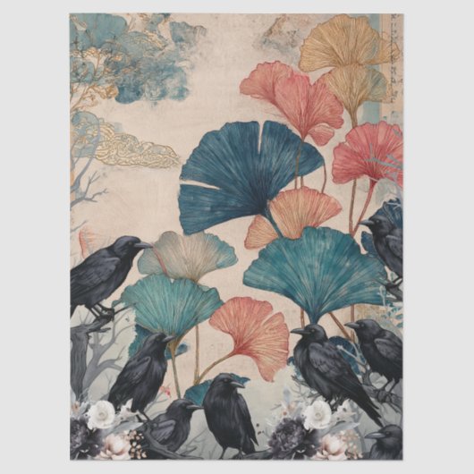 テーマ日本ののデコページの作成 薄葉紙 (正面)