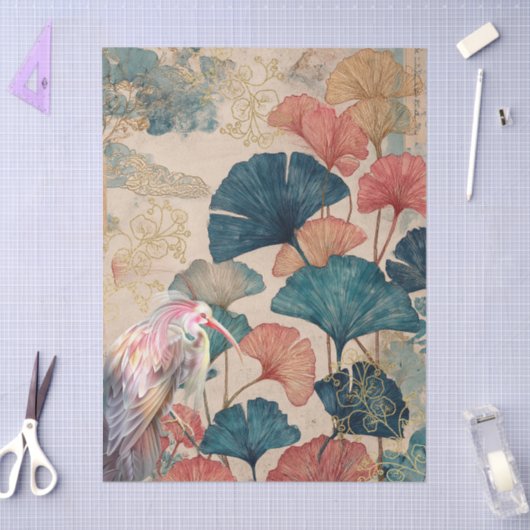 テーマ日本ののデコページの作成 薄葉紙 (クラフト)