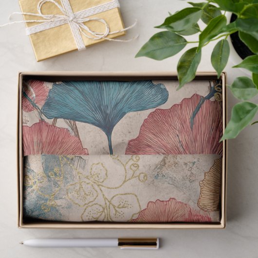 テーマ日本ののデコページの作成 薄葉紙 (ギフト)