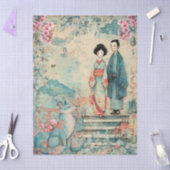 テーマ日本ののデコページの作成 薄葉紙 (クラフト)