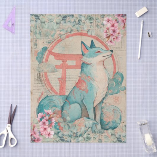 テーマ日本ののデコページの作成 薄葉紙 (クラフト)