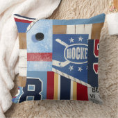 テーマ最も最高のな昔のアイスホッケーのワイシャツ クッション (ブランケット)