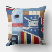 テーマ最も最高のな昔のアイスホッケーのワイシャツ クッション (裏面)