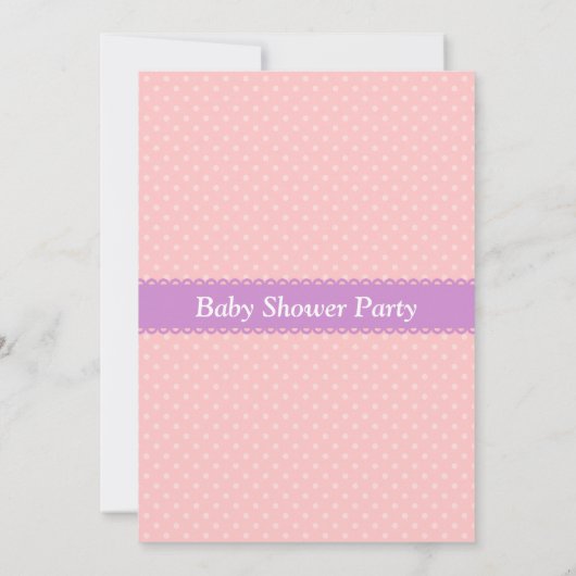 テーマ本女の子のかわいいフクロウのベビーシャワー招待状 招待状 (裏面)