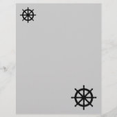 テーマ航海ののレターヘッドまたは文房具 (正面)