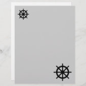 テーマ航海ののレターヘッドまたは文房具 (正面/裏面)