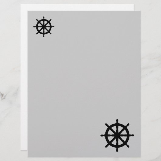 テーマ航海ののレターヘッドまたは文房具 (正面/裏面)