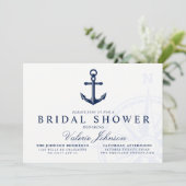 テーマ航海のの |ヴィンテージいかりブライダルシャワー 招待状 (スタンド正面)