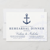 テーマ航海のの |ヴィンテージいかりリハーサルディナー 招待状 (正面)