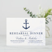 テーマ航海のの |ヴィンテージいかりリハーサルディナー 招待状 (スタンド正面)