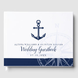 テーマ航海のの |ヴィンテージ結婚いかり ゲストブック