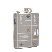 テーマ航海のイラストレーション フラスク (右)